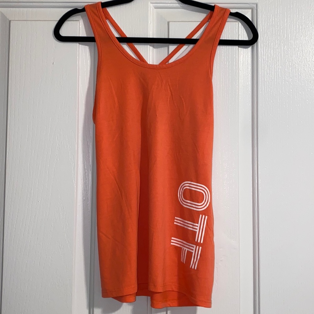 Coral & White OTF Tank Sz XSmall
